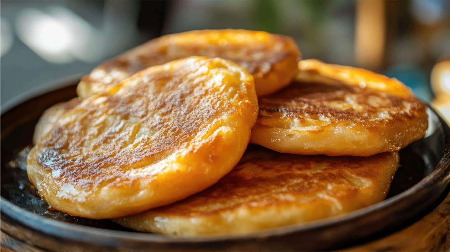 Hotteok (Korean Sweet Pancakes, 호떡)