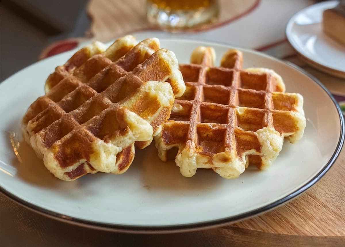 Belgische Waffeln (außen knusprig, innen fluffig, 와플) 🧇 Thumbnail